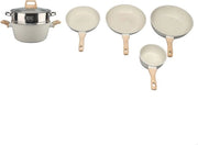 Set di Panni e Piastra Antiaderente per Pietra per Induzione e Gas - Cucina Fondamentale