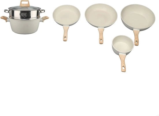 Set di Panni e Piastra Antiaderente per Pietra per Induzione e Gas - Cucina Fondamentale