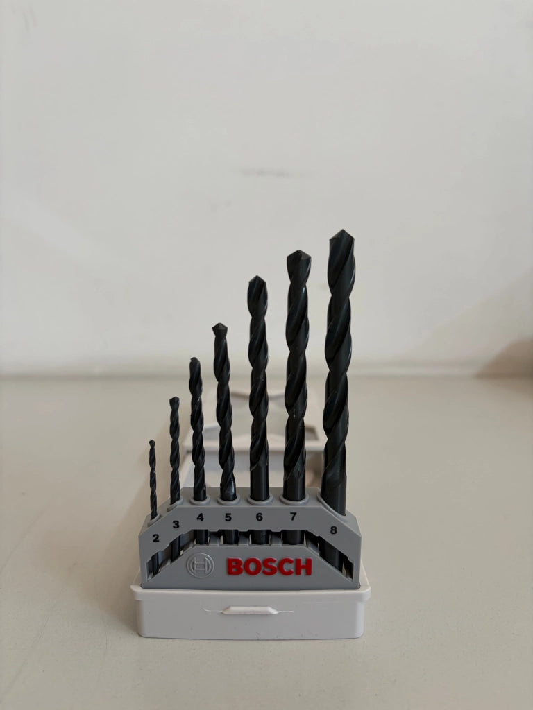 Set Punte per Metallo Bosch HSS-G 2607000001 – 7 Punte Ø 2-8 mm
