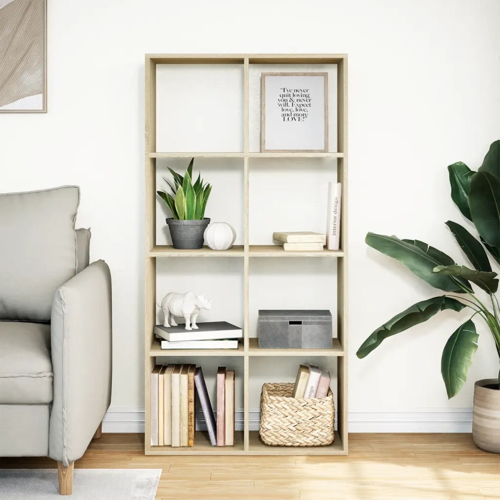 Libreria Divisorio Rovere Sonoma 69,5x29x137,5 cm in Truciolato 858023