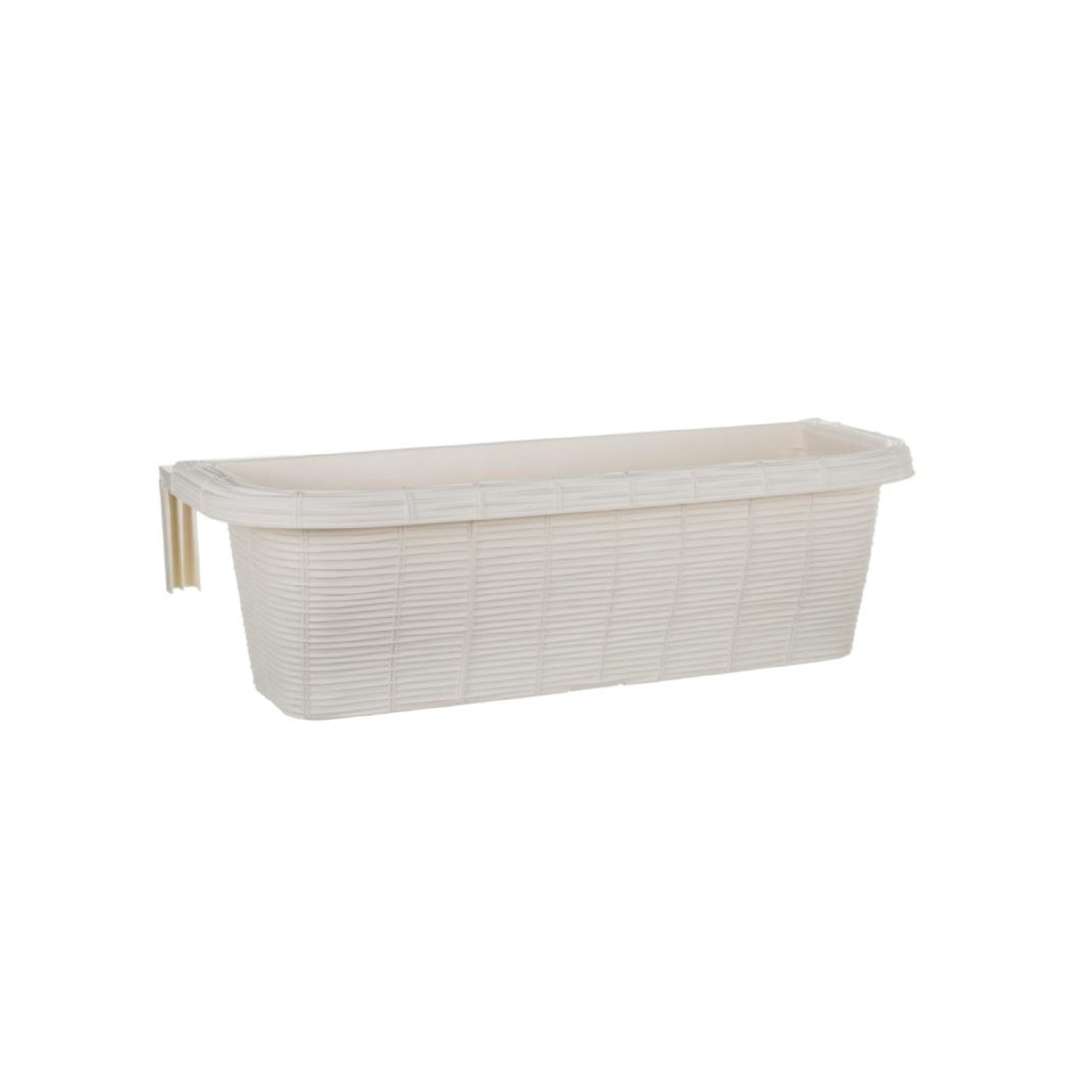 Fioriera Rondine Paglia 60 cm di Bama balcone con agganci regolabili vari colori PANNA