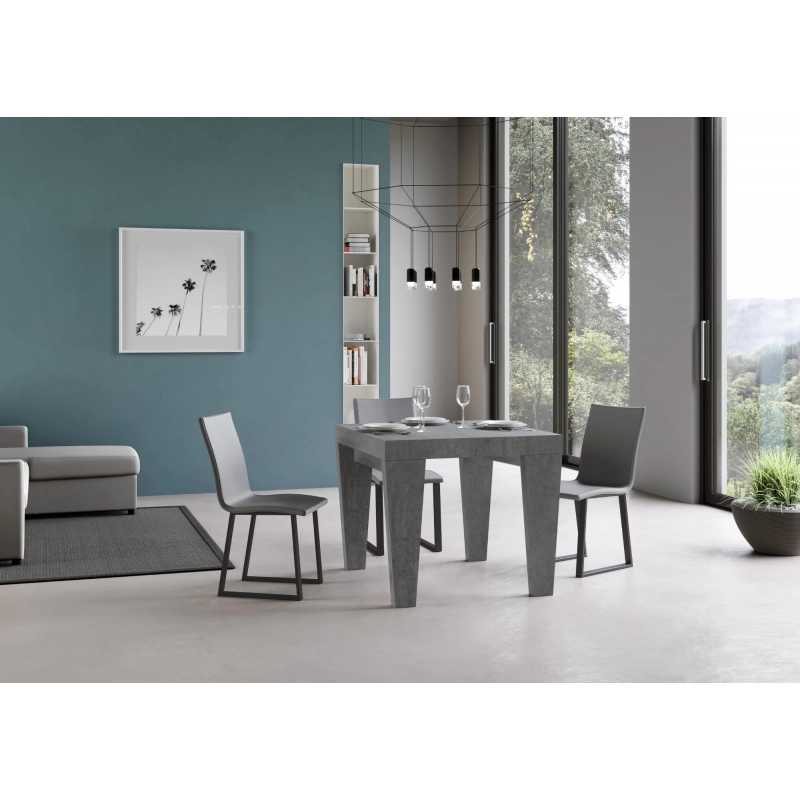 Tavolo allungabile 90x90/246 cm Spimbo Premium - Cemento