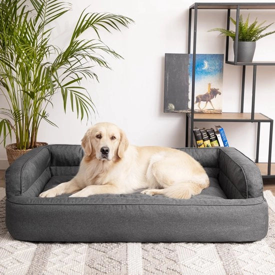 Letto per cani, Mobili per animali domestici, Letto per gatti, Cuscino per cani, Sedia per cani, Cuscino per cani, Sedia per cani con braccioli, Posti letto per cani, Divano per cani, Grafite, D: 78x47 cm