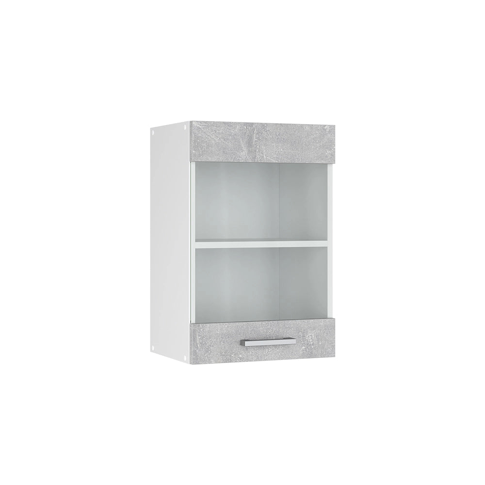 Vicco Frontale cucina Calcestruzzo 39.6 x 59 cm frontale del mobile per pensile con vetro