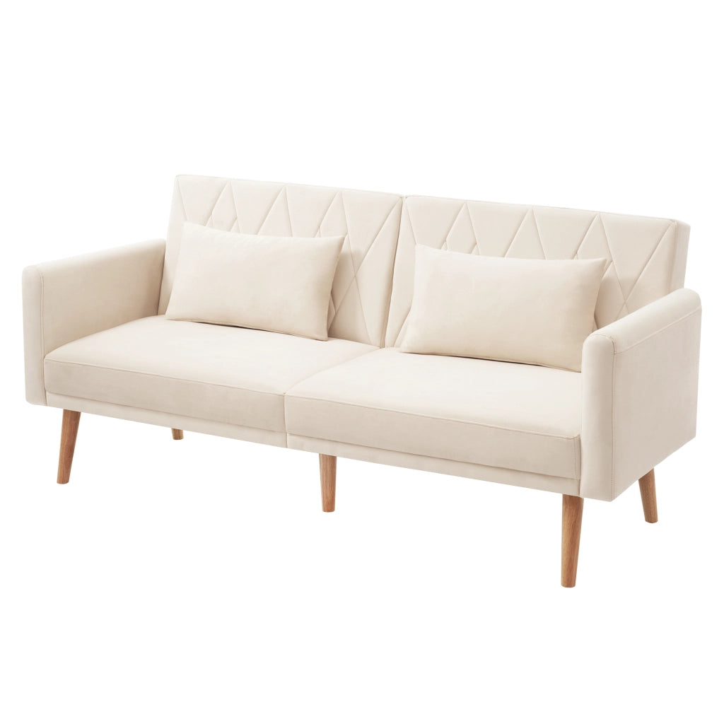 Divano Letto 2 Posti in Velluto ¨C MINIMAL ¨C Grigio