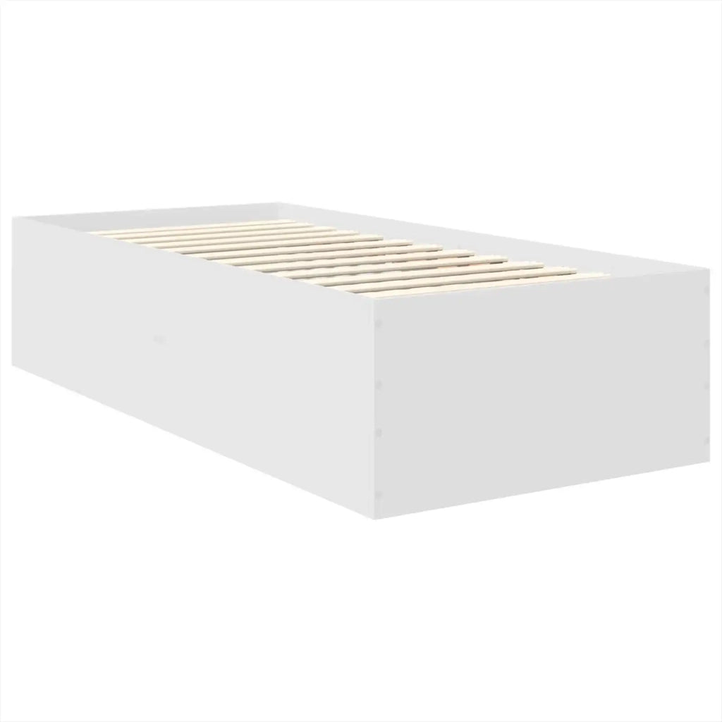 Struttura del letto Bianco 90 x 200 cm Legno multistrato