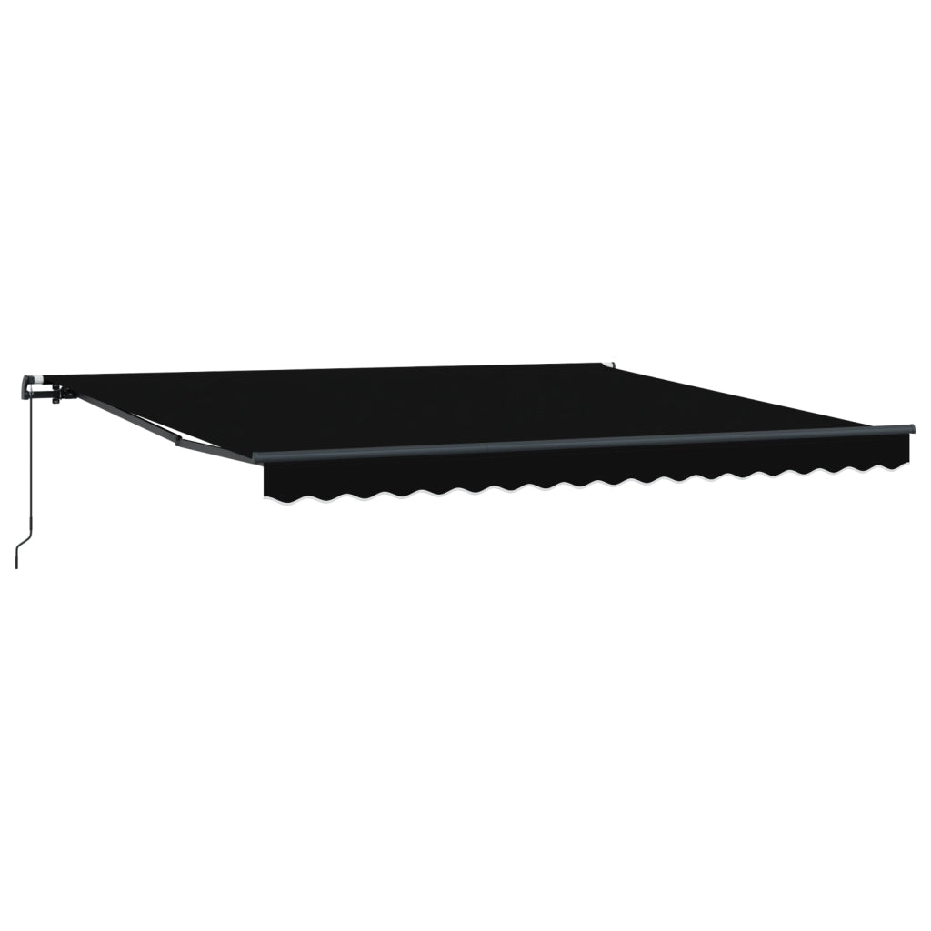 Tenda Retrattile Manuale Nera 400x300 cm
