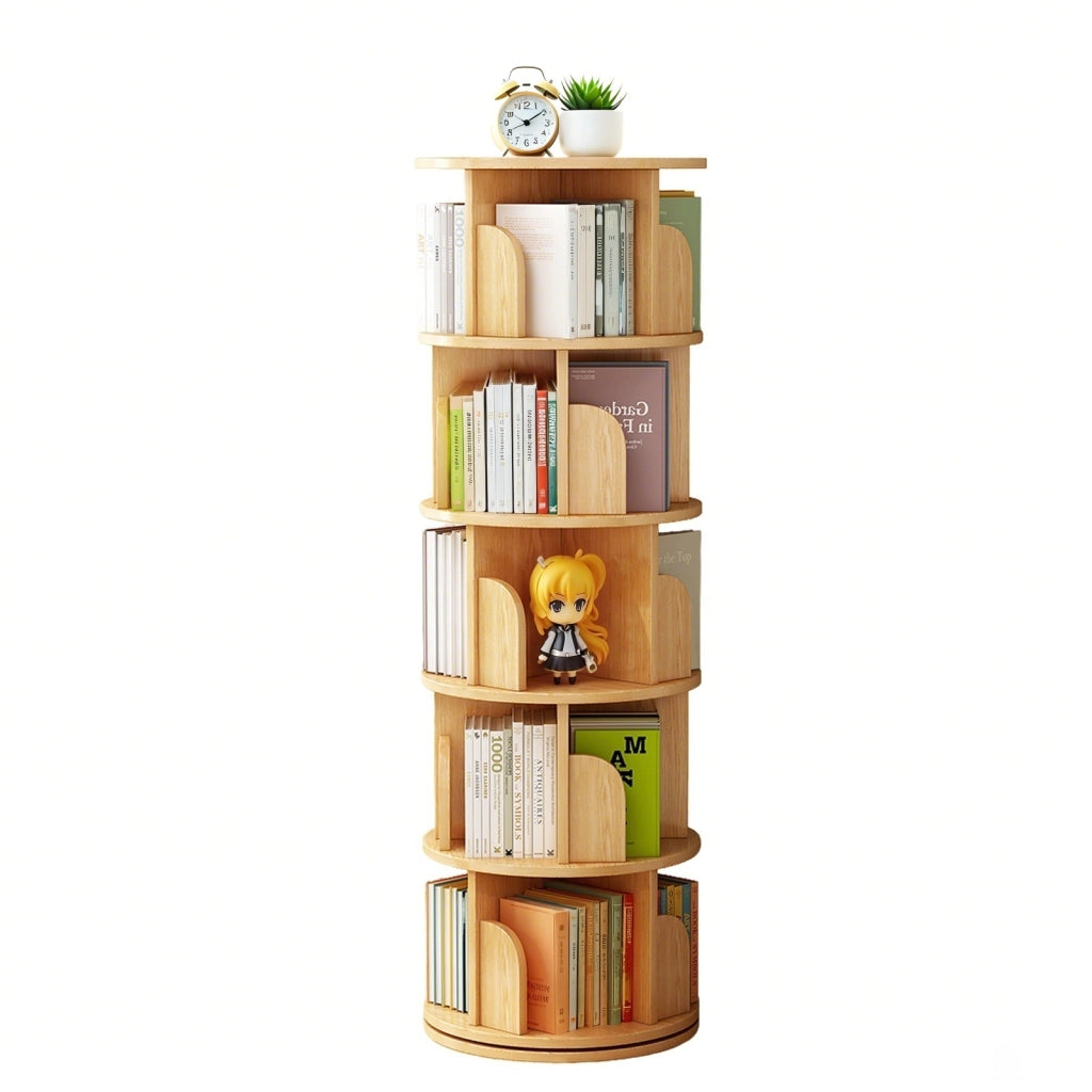 LIBRERIA Girevole 360° Salvaspazio MDF Effetto Legno