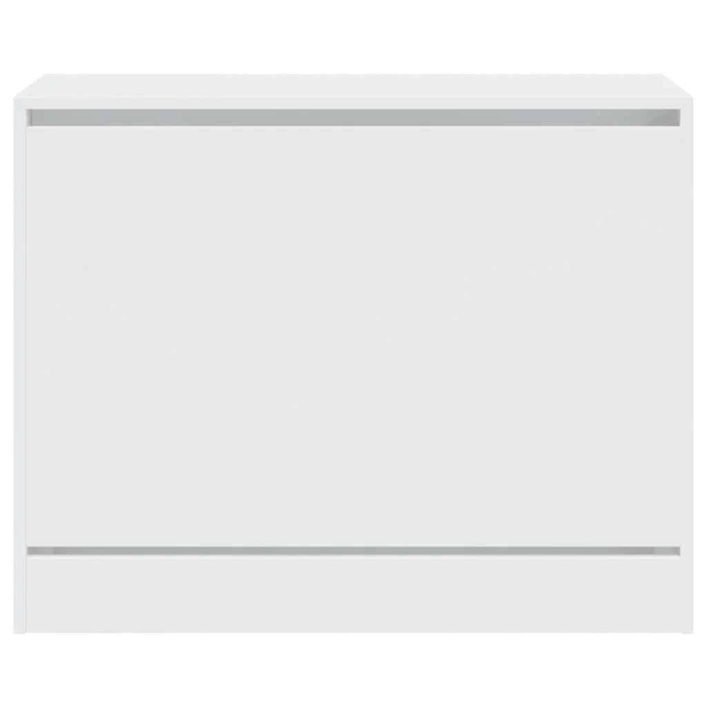 Scarpiera mobile contenitore per scarpe mobile per ingresso/corridoio/soggiorno 80 x 34 x 63 cm legno ingegnerizzato bianco 02_0021506