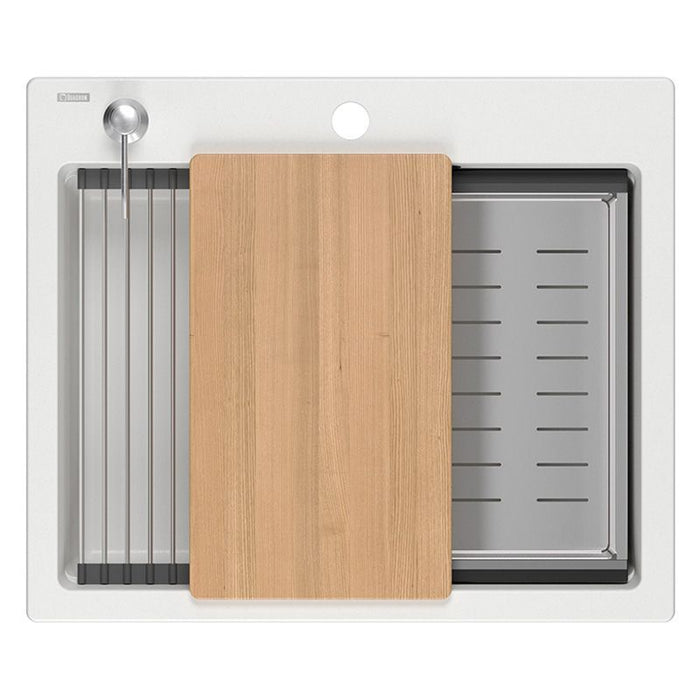 Lavello In Granito Kurt 110 Workstation White