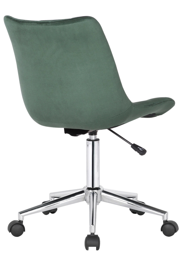 Sedia da ufficio Medford in velluto verde