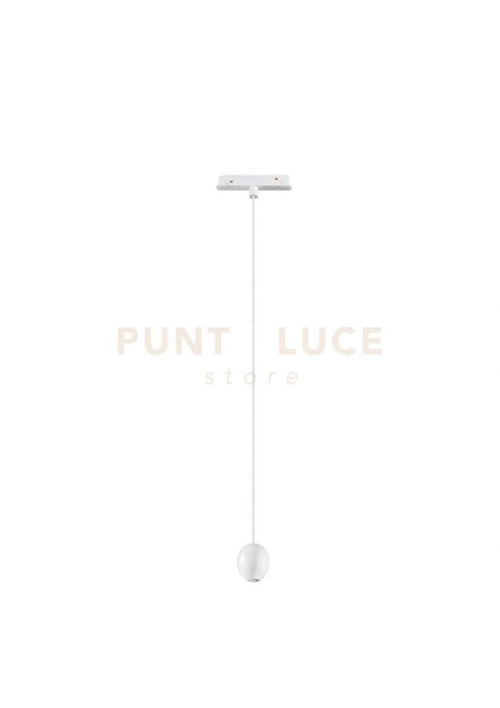 SOSPENSIONE PER BINARIO MAGNETICO OVALE BIANCO D.5CM LED 3000K 312LM 4W