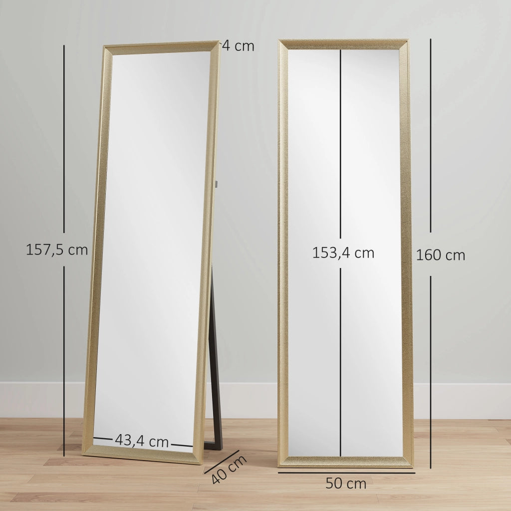 Specchio a Pieno Corpo ¨C Minimal ¨C Oro 160x50 cm