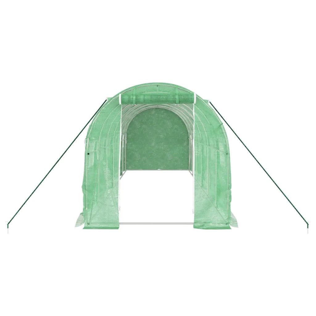Serra con Telaio in Acciaio Verde 12 m² 6x2x2 m 3188018