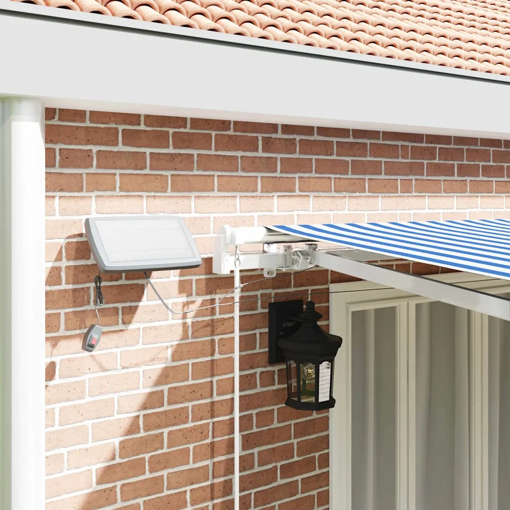 Tenda Retrattile Blu e Bianco 600 × 300 cm 3081611