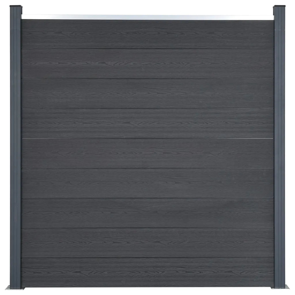 Set Pannello di Recinzione Grigio 353x186 cm in WPC 3211831