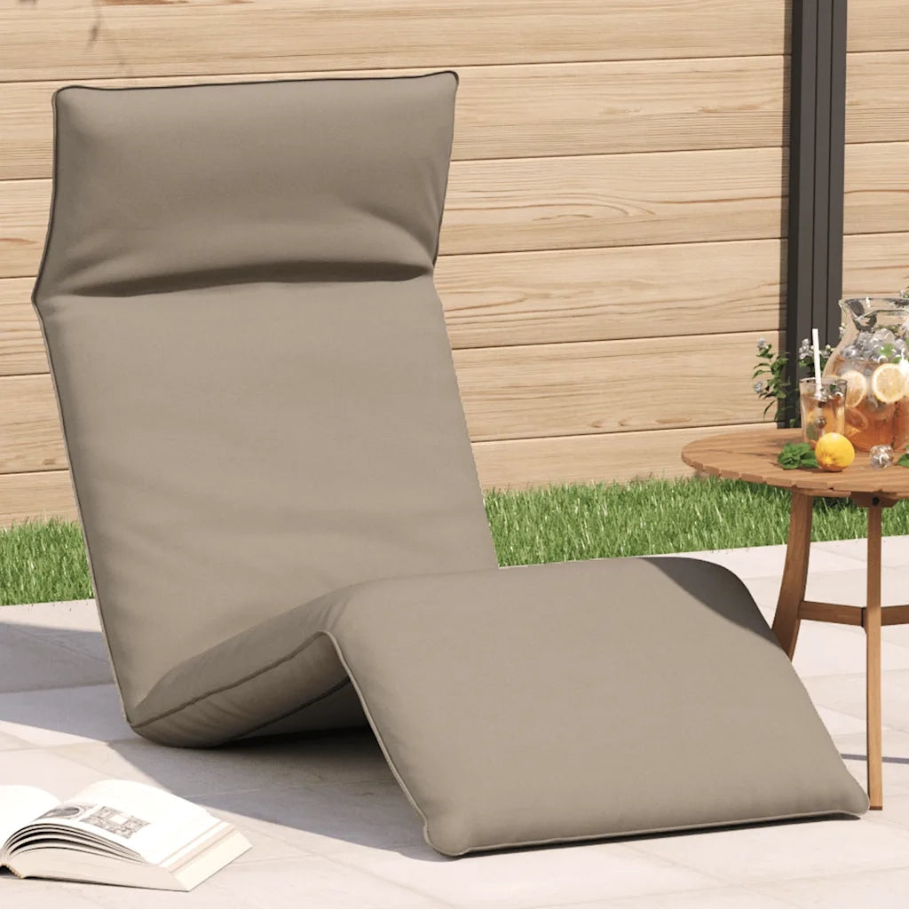 Sdraio da giardino | Lettino Pieghevole Tortora 175x54x8,5 cm in Tessuto Oxford