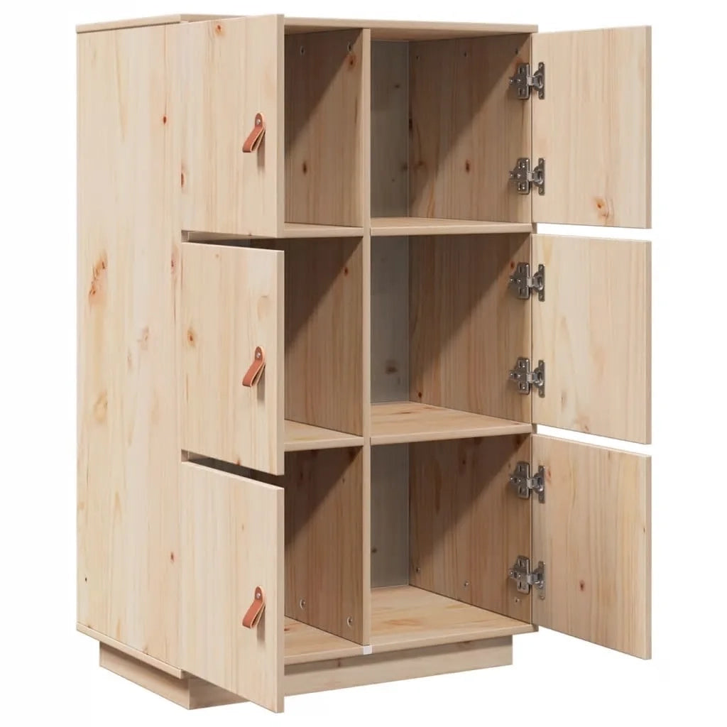 Credenza-Buffet-Armadio da cucina 67x40x108,5 cm in Legno Massello di Pino 927317