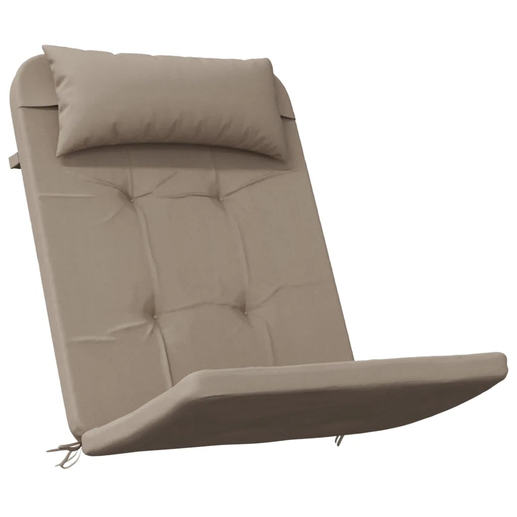 Cuscini per Sedia Adirondack 2 pz Tortora in Tessuto Oxford 361838