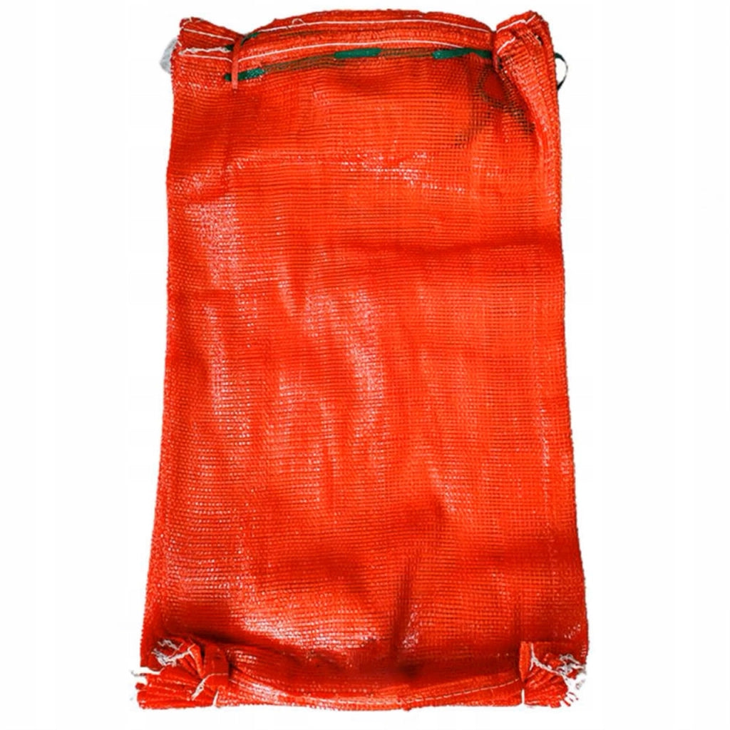 Sacchi a Rete Rossi 60x90 cm – Capacità 30-35 kg | 100 Pezzi | Per Prodotti Agricoli, Legna, Rifiuti Edili