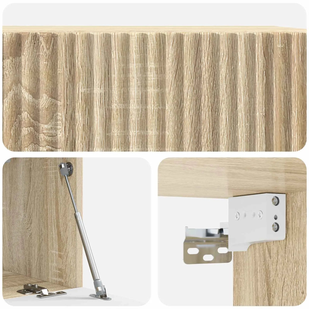 Mobile Porta TV da Muro Rovere Sonoma 59,5 x 31 x 30 cm