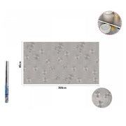 Trade Shop - Rotolo Adesivo Alluminio 40cmx3mt Per Cassetti Mobili Armadi Parati Cucina 70503 -