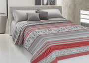 Copriletto Piquet Primavera Estate 100% Cotone Disegno Bau Bau - 1 Piazza e Mezza - Rosso