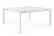 Tavolo Allungabile Konnor 160x110/160 cm Bianco in Alluminio