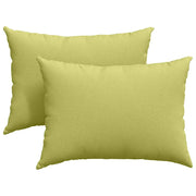 Cuscini da Divano 2 pz | Cuscini per sedie Verde chiaro 70 x 50 cm Tessuto