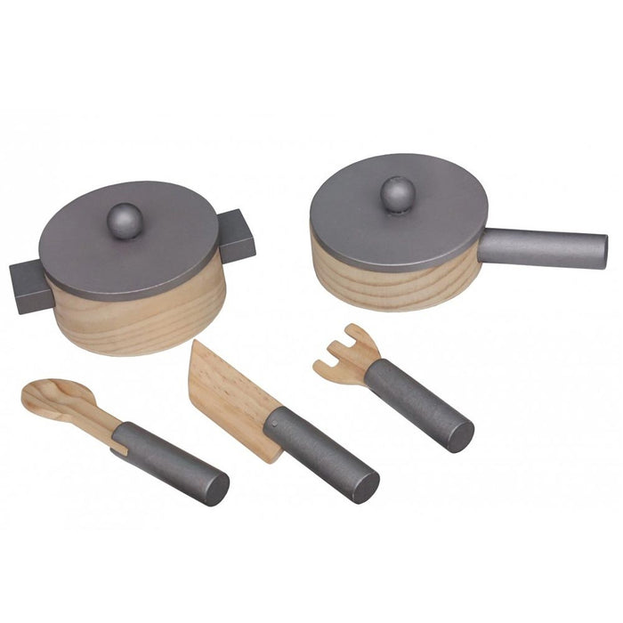 Cucina Giocattolo per Bambini 60x30x90 cm con Accessori in Legno Rosa