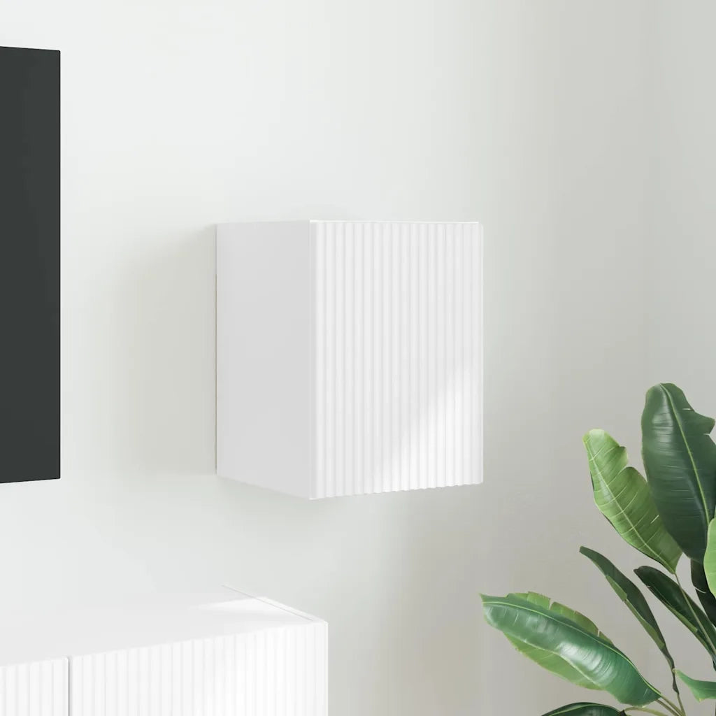 Mobile TV da parete-Mobile TV a Muro-Credenza TV Bianco 30 x 31 x 40 cm Legno multistrato