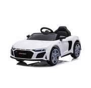 Macchina Elettrica per Bambini 12V Licenza Ufficiale Audi R8 New Spyder con Telecomando e Sedile in pelle Bianco