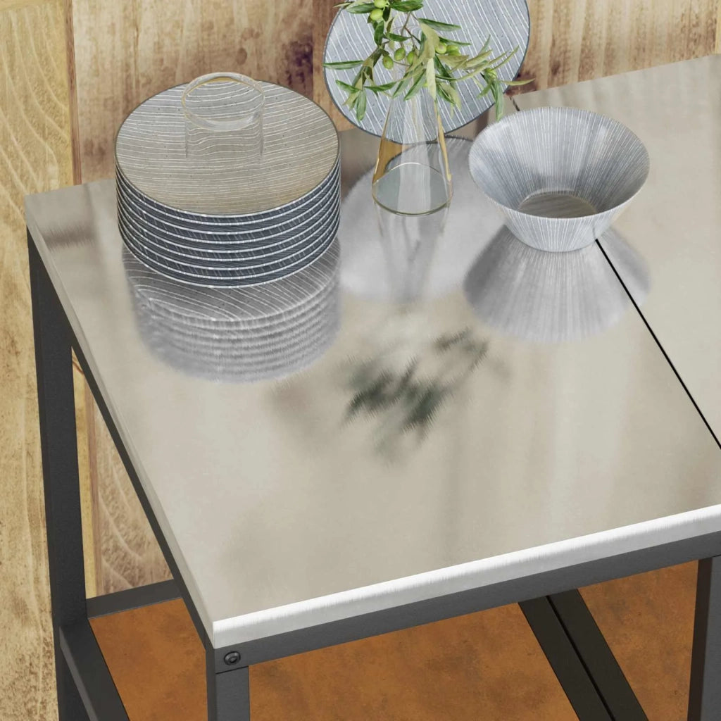 Pensile da cucina | Stoccaggio in cucina HATTEM Ruggine 40 x 50 x 92 cm Acciaio