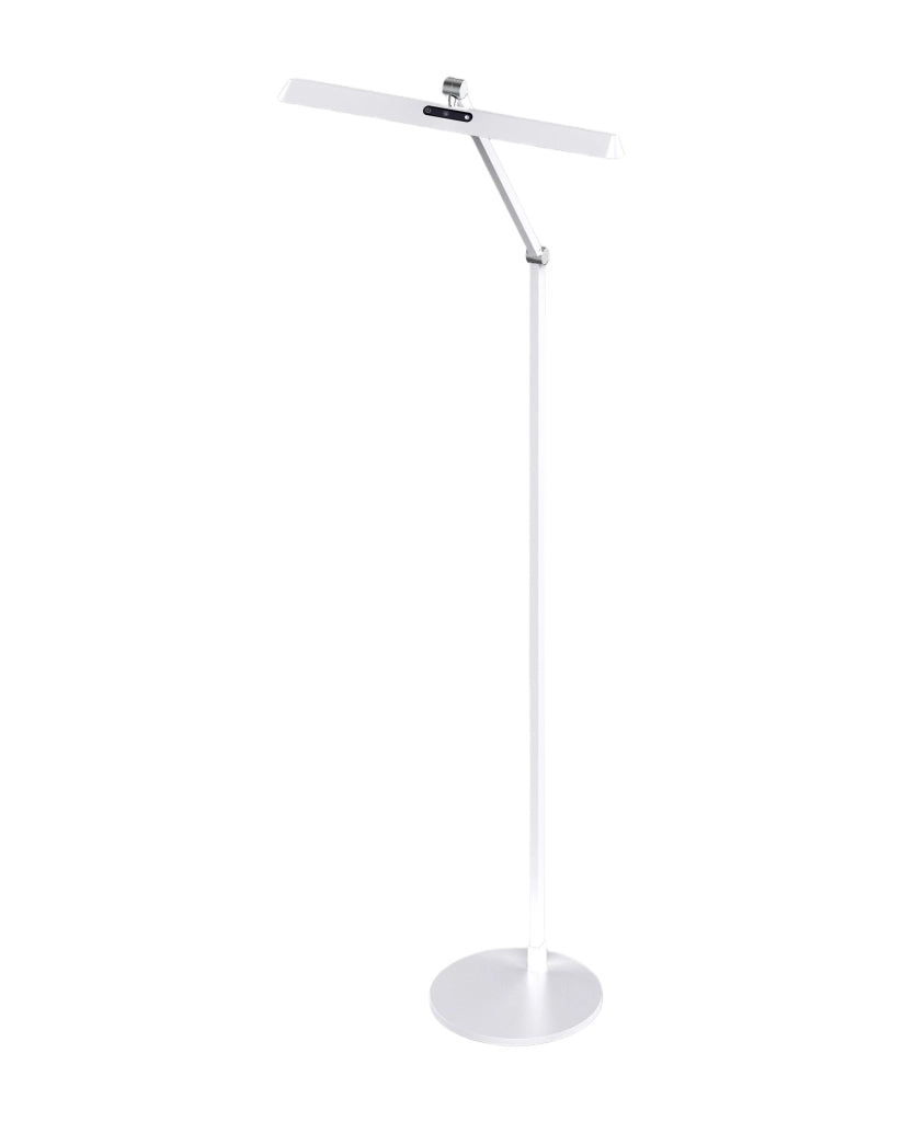 Lampada da terra Beba LED 12W 1340lm, Struttura in alluminio e metacrilato, Dimmerabile al tocco, IP20, 106cm, Colore Bianco - Beba
