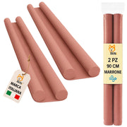 Akitaink 2 Paraspifferi Porta Doppia 90 cm Marrone
