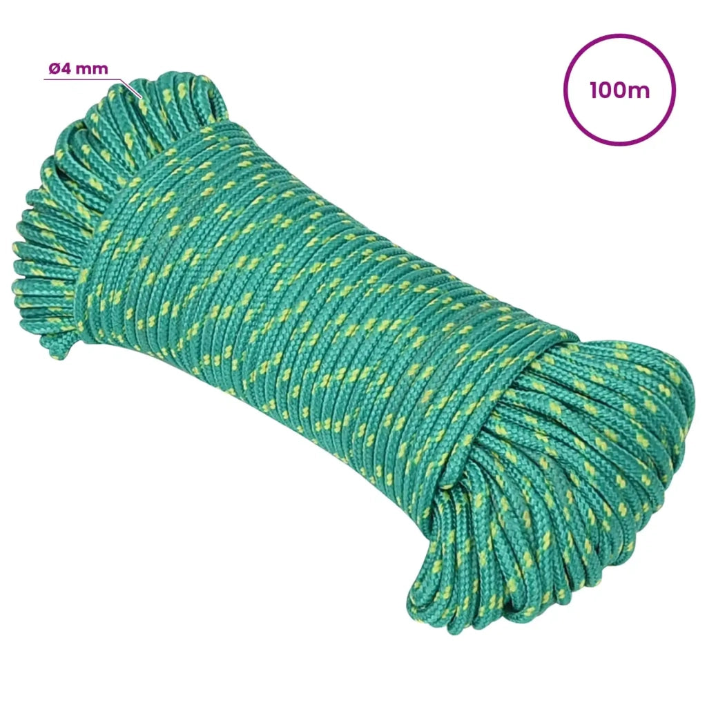 Corda multiuso 4 mm 100 m Verde PP 105 kg Carico massimo 3473291