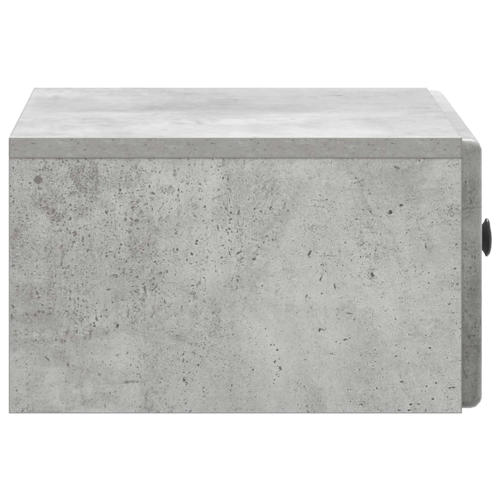 Mobiletto da notte a muro Grigio Cemento 49 x 34,5 x 20 cm 899131