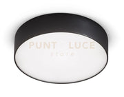 GPL270N- PLAFONIERA IN ALLUMINIO NERA A LED 4000K 1296LM 16W D.17,5CM