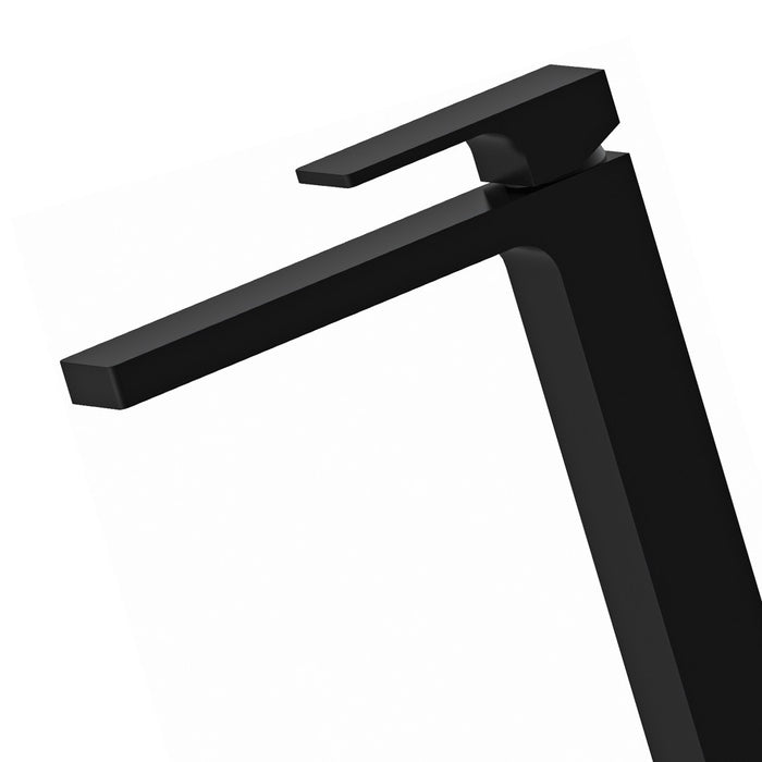 Miscelatore lavabo alto nero opaco serie Absolute