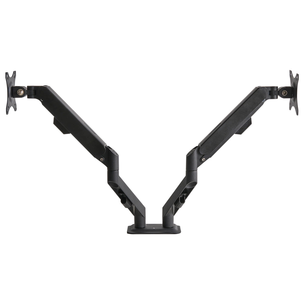 Supporto da tavolo doppio braccio per 2 schermi monitor girevole Rotazione display Nero