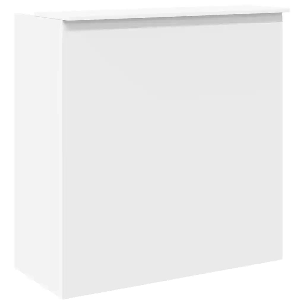 Scrivania per Reception Bianca 100x50x103,5 cm in Legno Massello 3324160