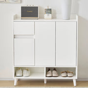 Comodino/Buffet con ripiani regolabili - Xylo - H99xL90xP35 cm - Rangement minimalista con piedi in legno massello