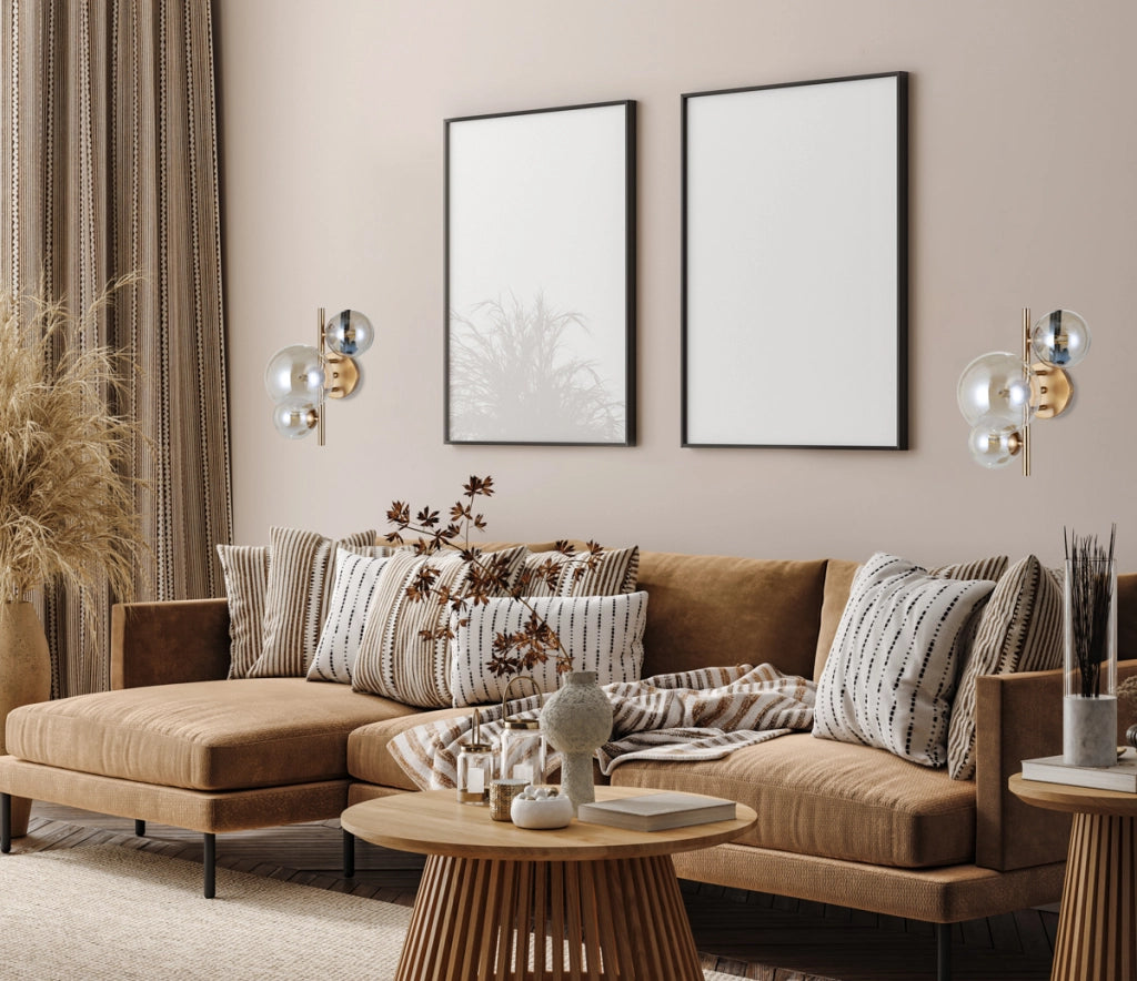 Applique CANELLO Ottone/Vetro 3xG9 Italux WL-406007-3-HBR