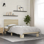 Struttura letto con testata Rovere Sonoma 80 x 200 cm