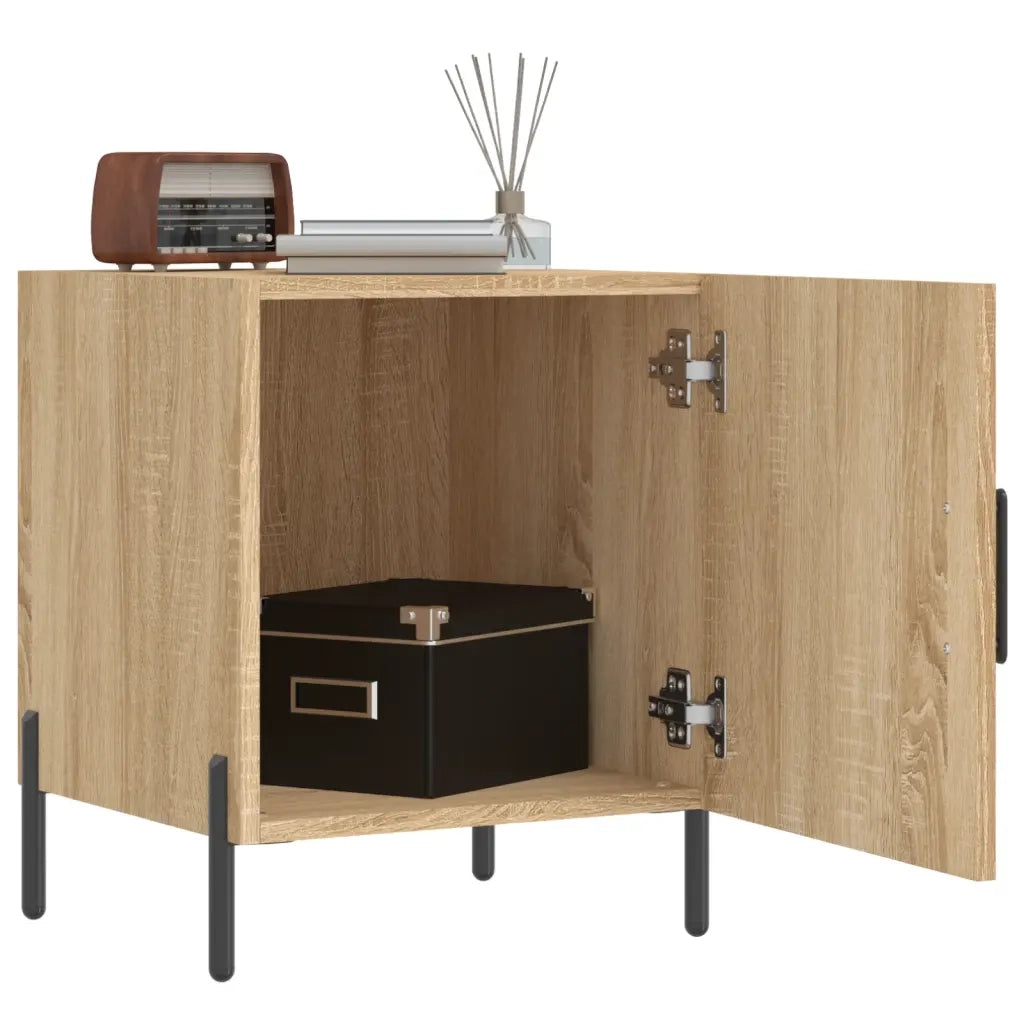 Comodini 2 pz Rovere Sonoma 40x40x50 cm in Legno Multistrato 827587
