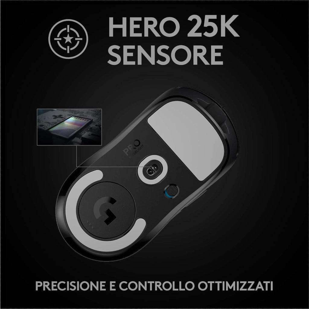 Souris gamer - sans fil - LOGITECH G - PRO X SUPERLIGHT - Noir