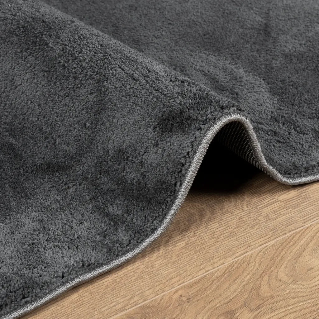 Tappeto OVIEDO a Pelo Corto Antracite 140x200 cm 375469