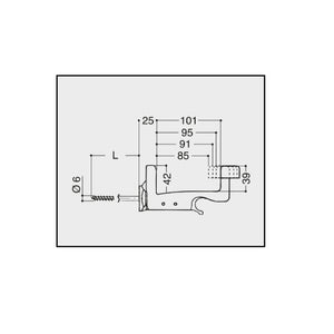 Super midi Grillo fermapersiane Fermo imposta automatico regolabile vite 70 mm