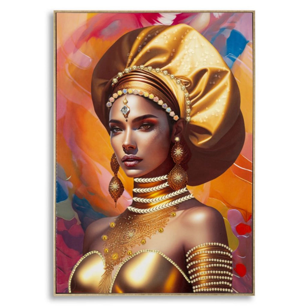 Stampa su Tela Africa 24, Multicolore, Legno, 72x4,5x102 cm