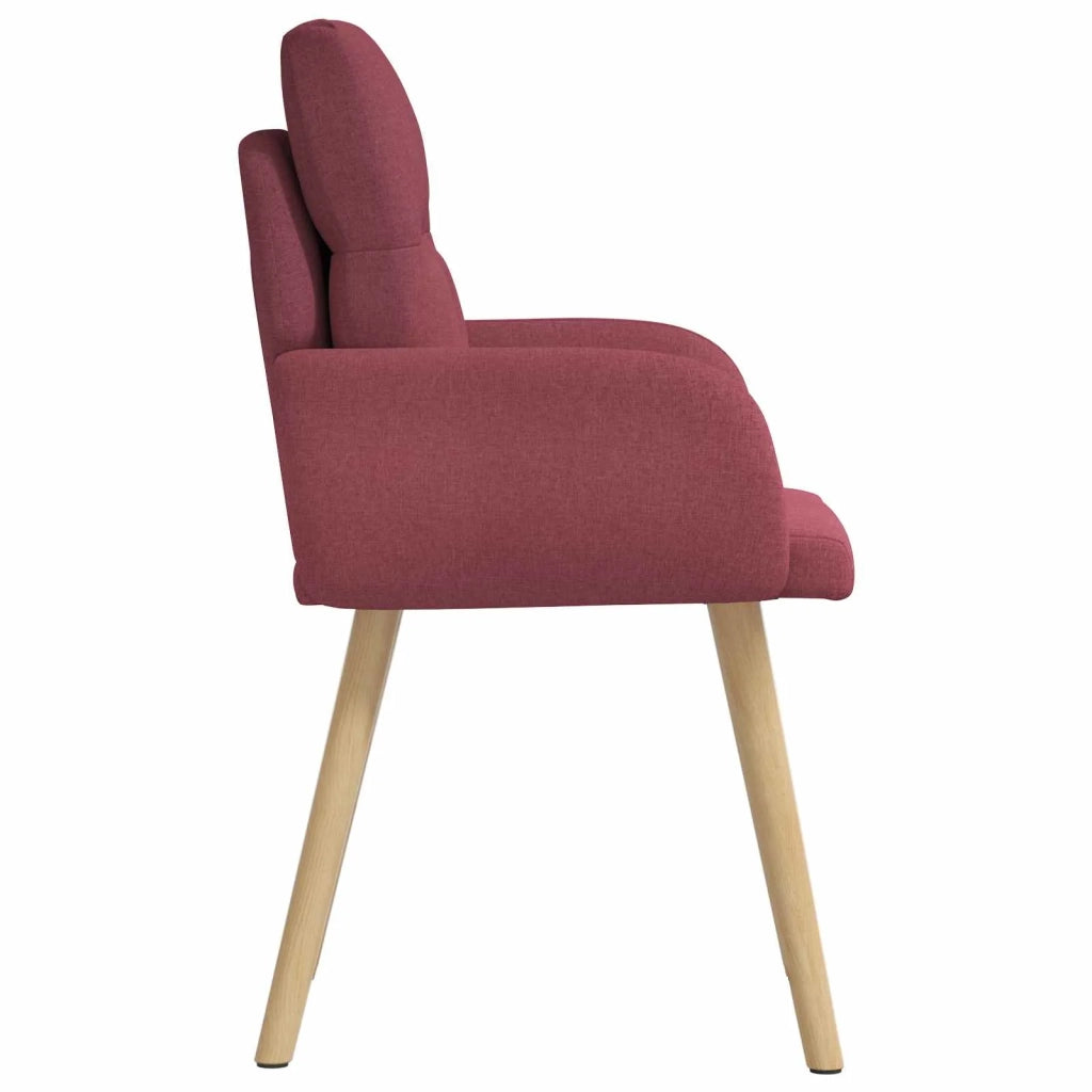 Sedie da pranzo 4 pz Tessuto Rosso Vino 60 x 56 x 96 cm 3428360